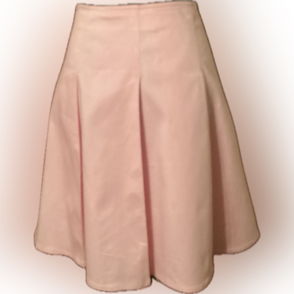 Beautiful INC pink pleated high waisted skirt. Size 8
